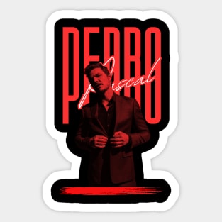 Pedro pascal///original retro Sticker